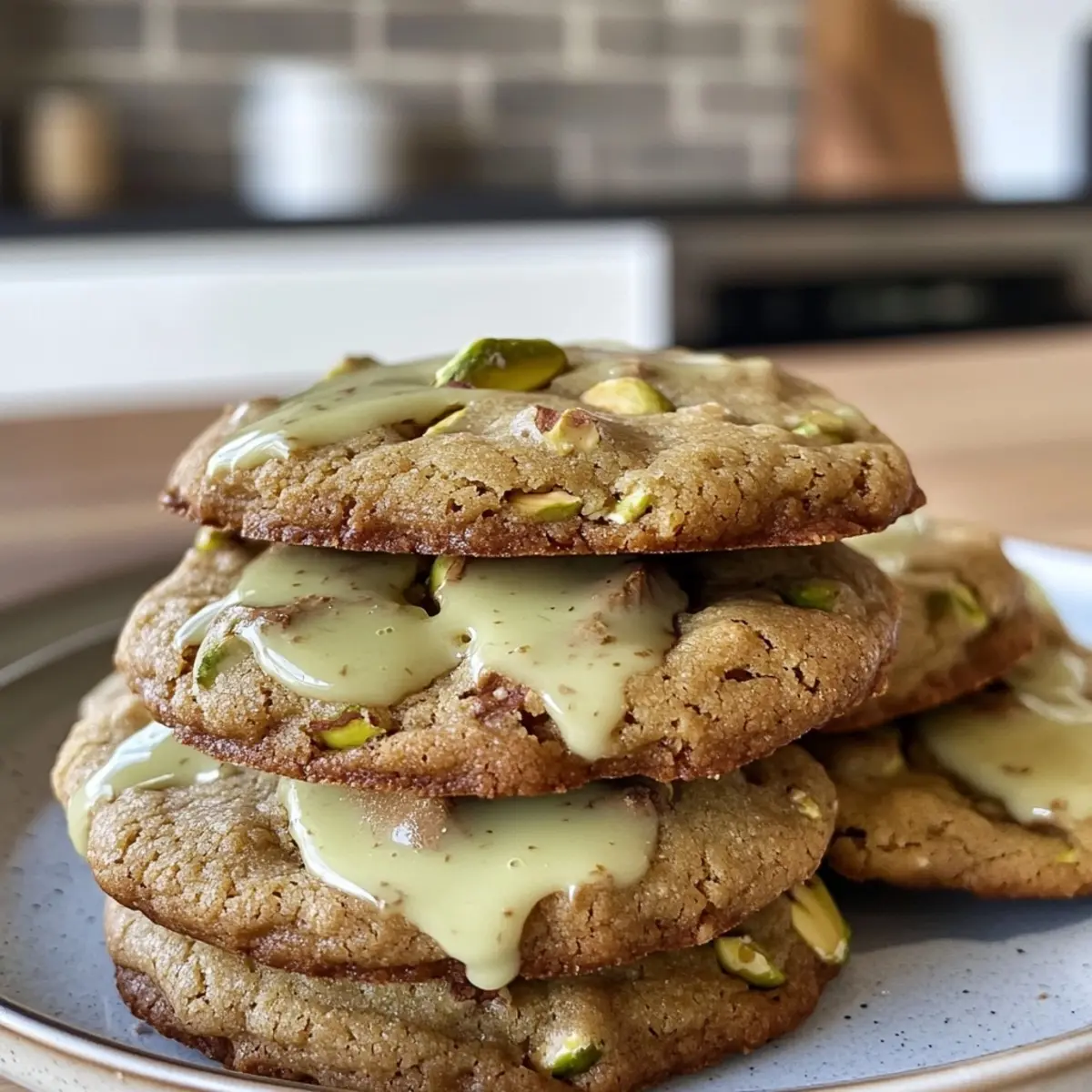 White Chocolate Pistachio Cookies