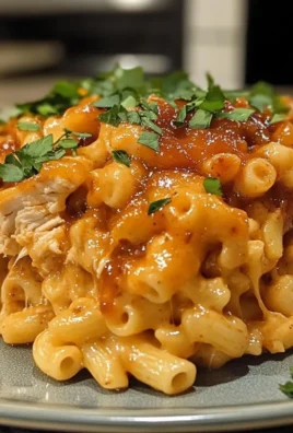 Crockpot BBQ Chicken Mac and Cheese