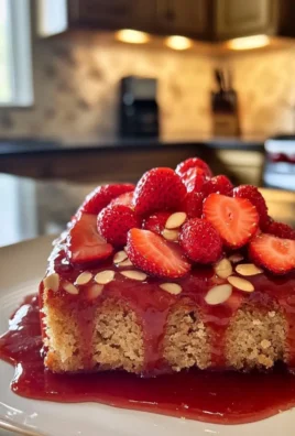 Strawberry Almond Breakfast Cake