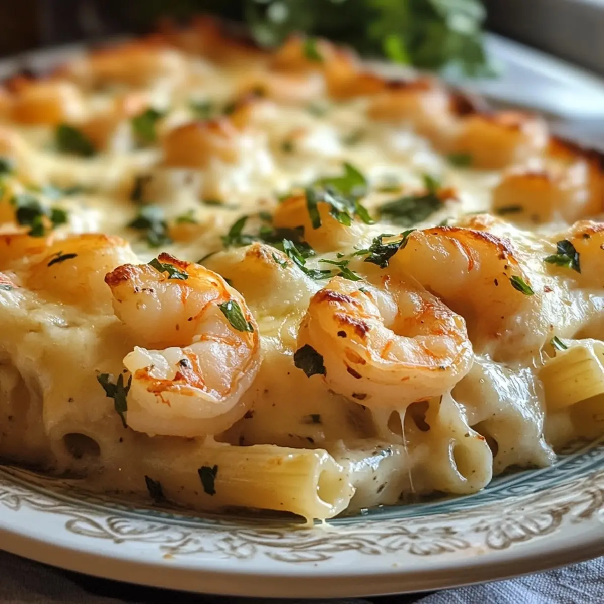 Shrimp Scampi Pasta Bake – Cheesy Garlic Shrimp Paradise