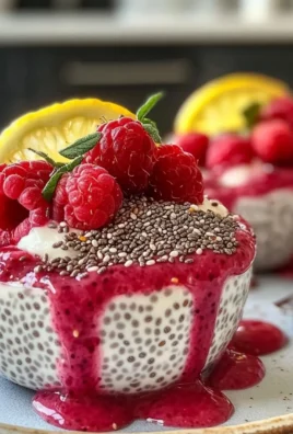 Creamy Lemon Raspberry Chia Pudding