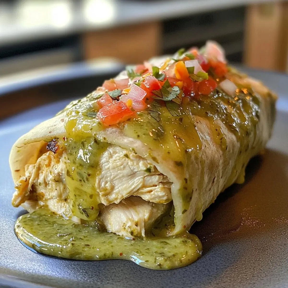 Best Ever Chicken Green Chile Burrito Recipe