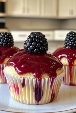 Vanilla Bean and Blackberry Cupcakes