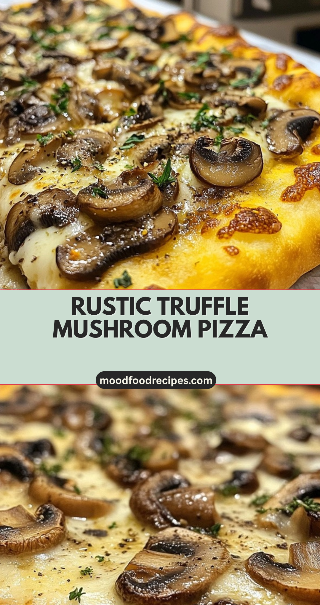 Rustic Truffle Mushroom Pizza