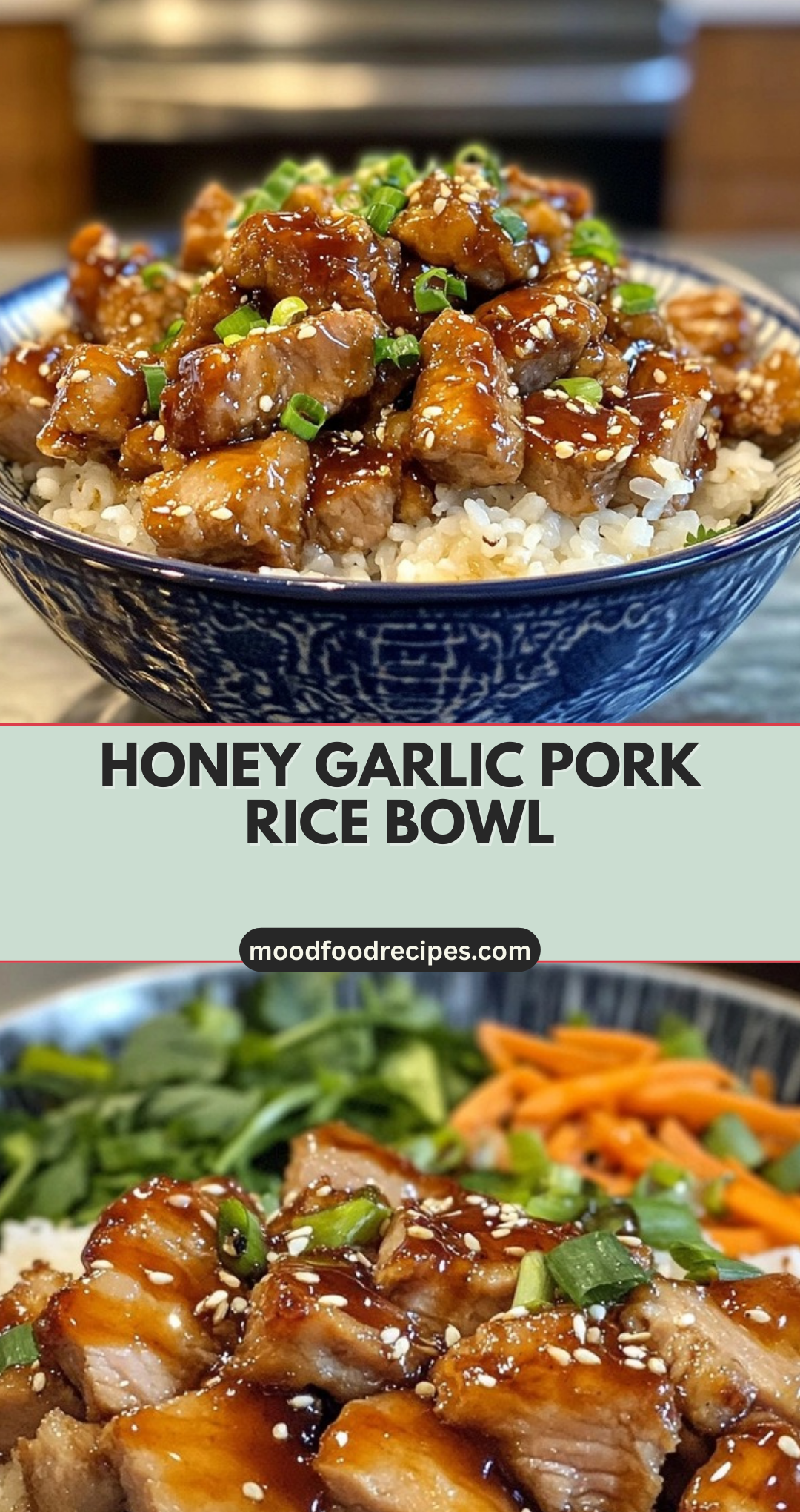 Honey Garlic Pork Rice Bowl