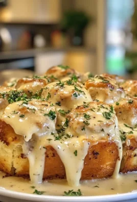 Chicken Alfredo Monkey Bread