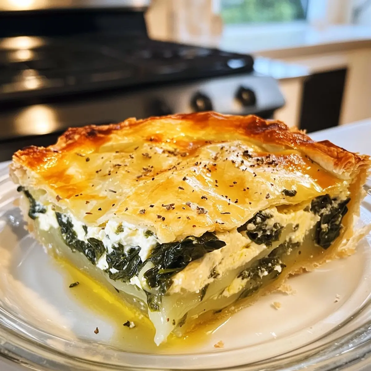 Savory Spinach Ricotta Pie