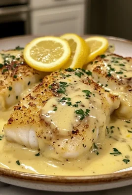 Baked Cod in Coconut Lemon Cream Sauce