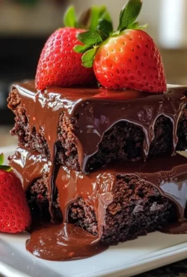 Chocolate Covered Strawberry Brownies