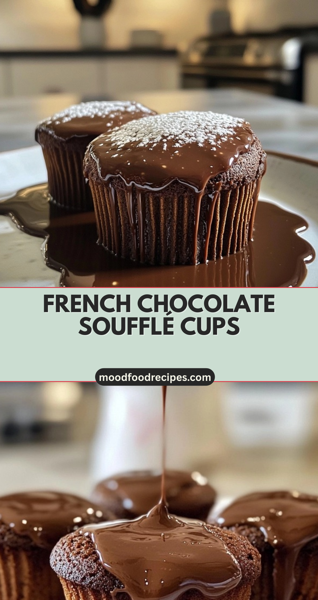 French Chocolate Soufflé Cups