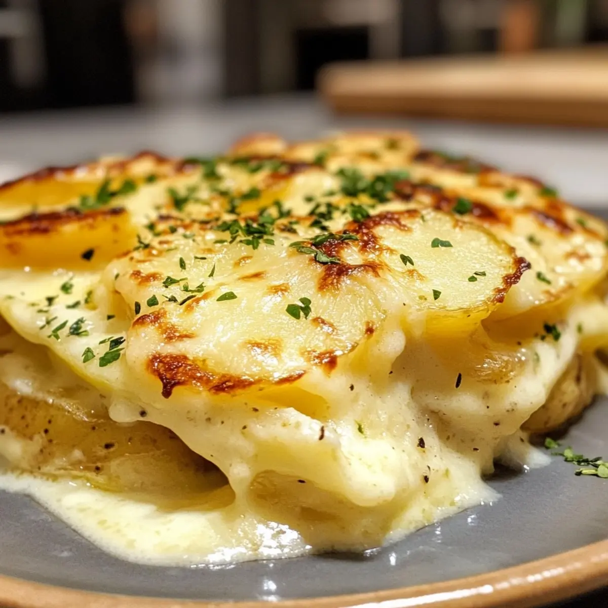 Creamy Camembert Potato Bake