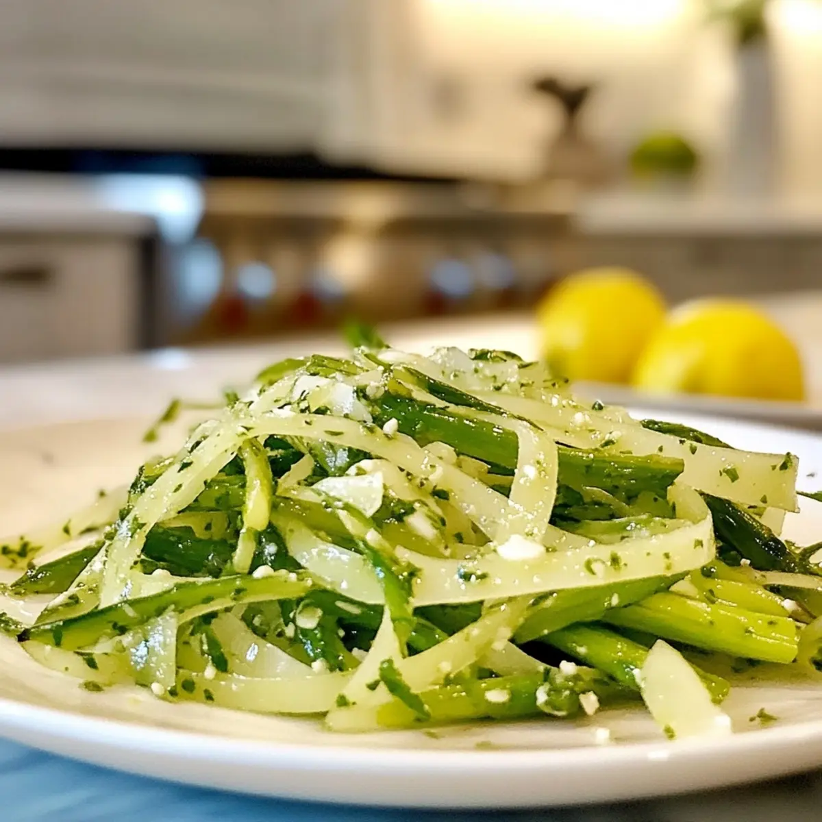Shaved Asparagus Lemon Salad