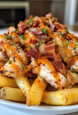 Dirty Chicken and Bacon Loaded Fries