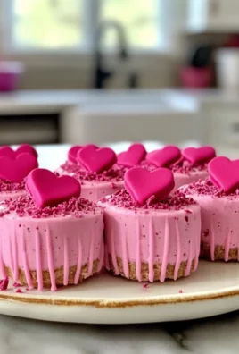No-Bake Pink Velvet Cheesecake Bites
