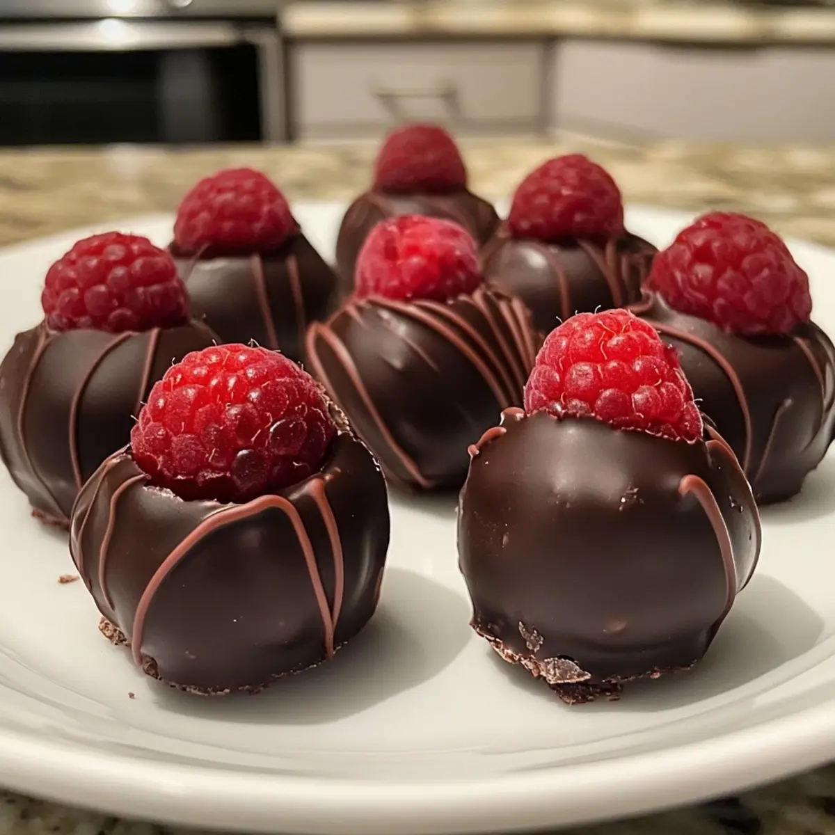 Raspberry Dark Chocolate Truffles