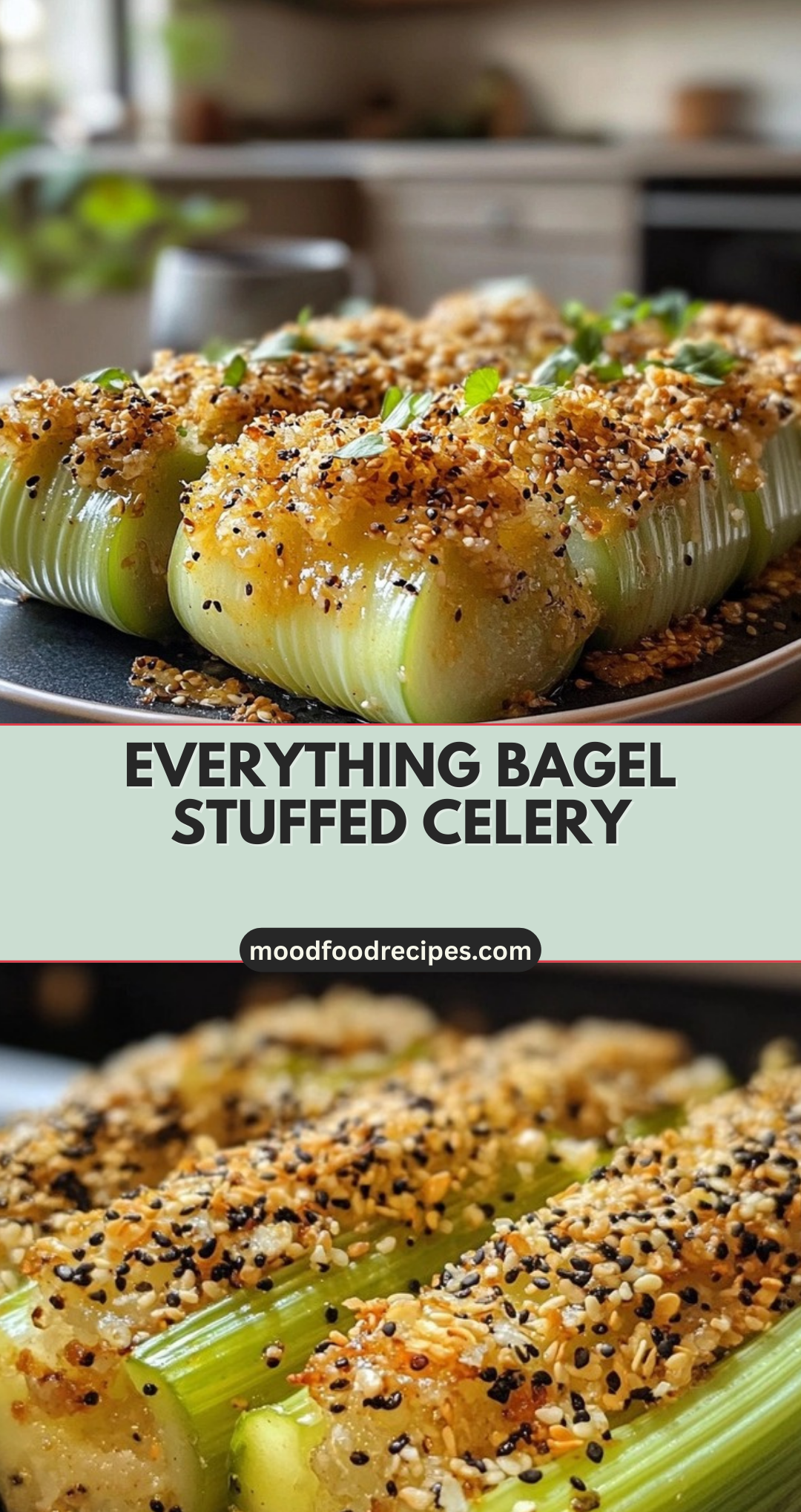Everything Bagel Stuffed Celery