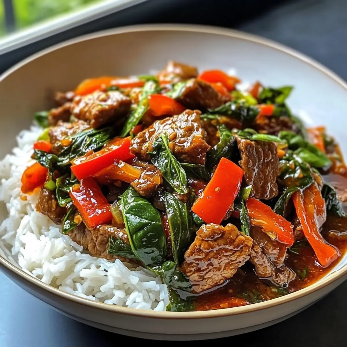 Thai Basil Beef Stir Fry
