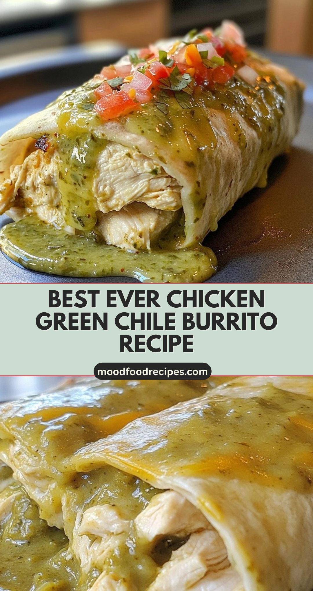Best Ever Chicken Green Chile Burrito Recipe