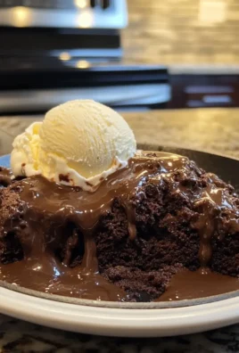 Weight Watchers Chocolate Skillet Cake with Ice Cream (Low-Point, Warm & Gooey)