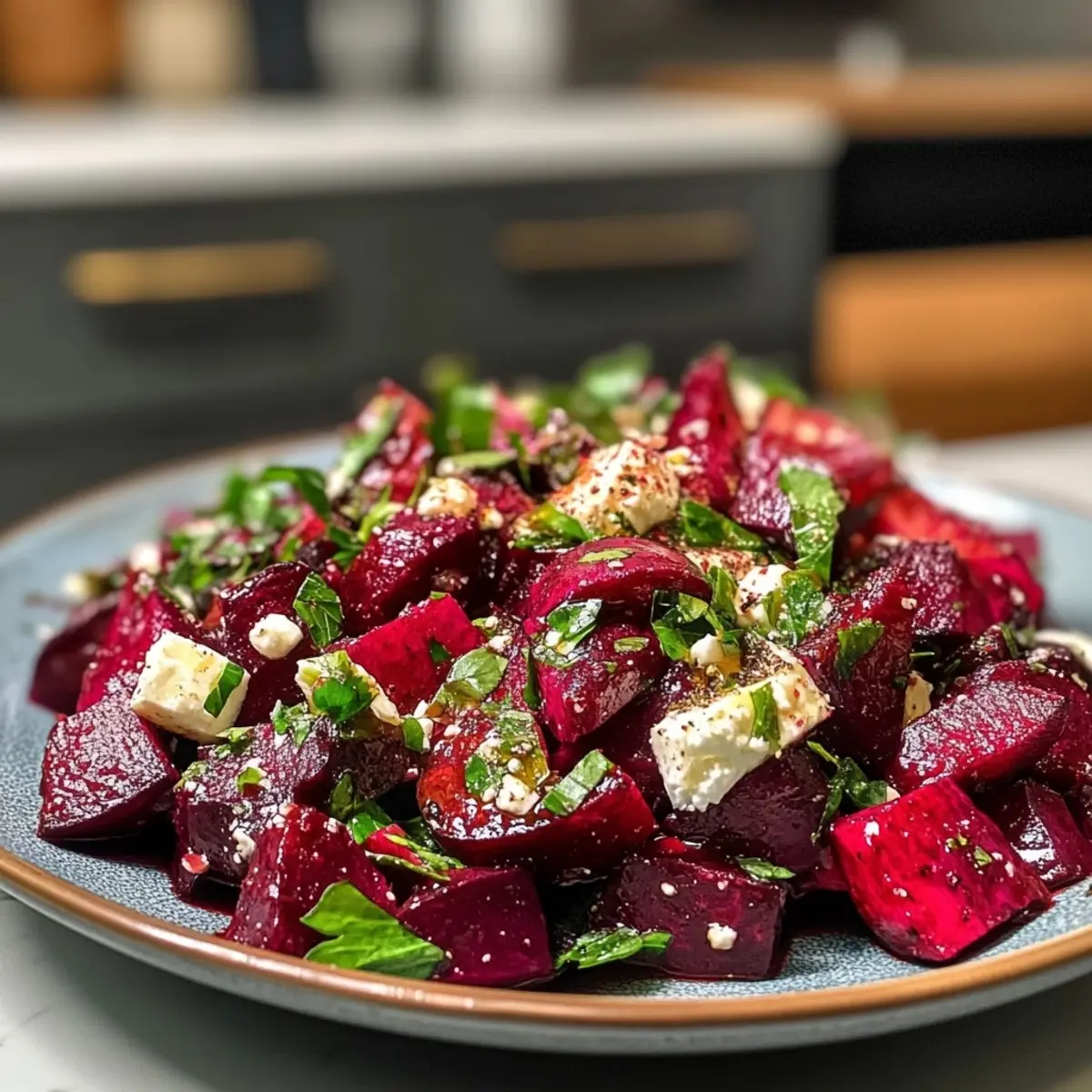 Roasted Beetroot Feta Salad
