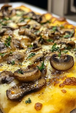 Rustic Truffle Mushroom Pizza