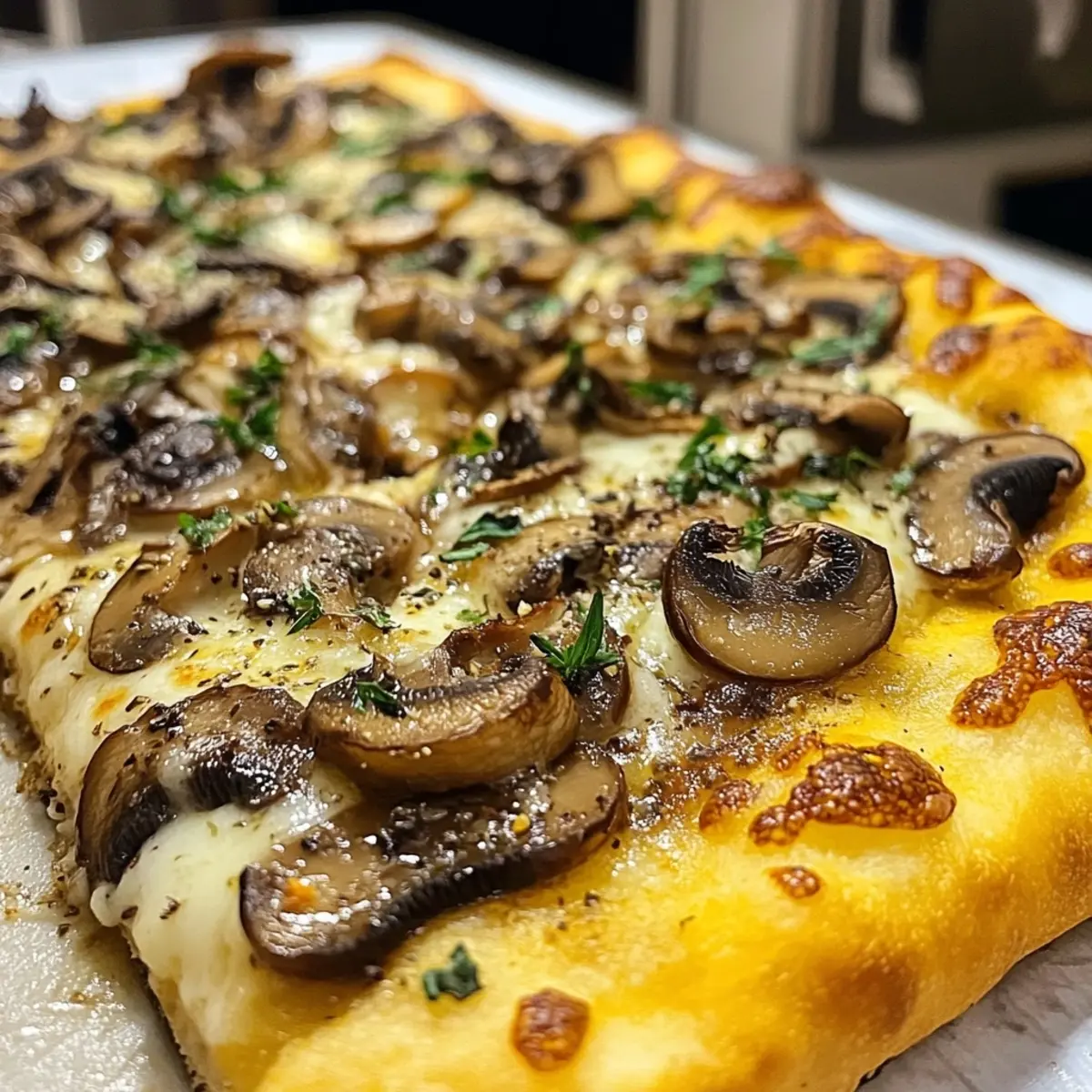 Rustic Truffle Mushroom Pizza
