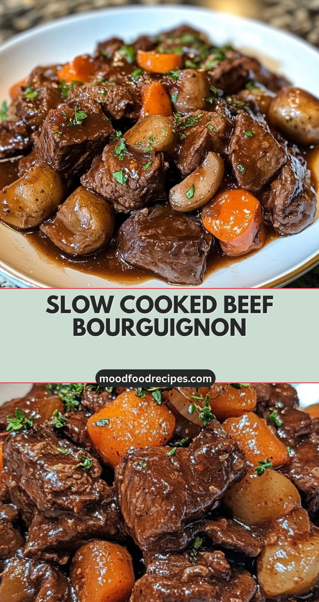 Slow Cooked Beef Bourguignon