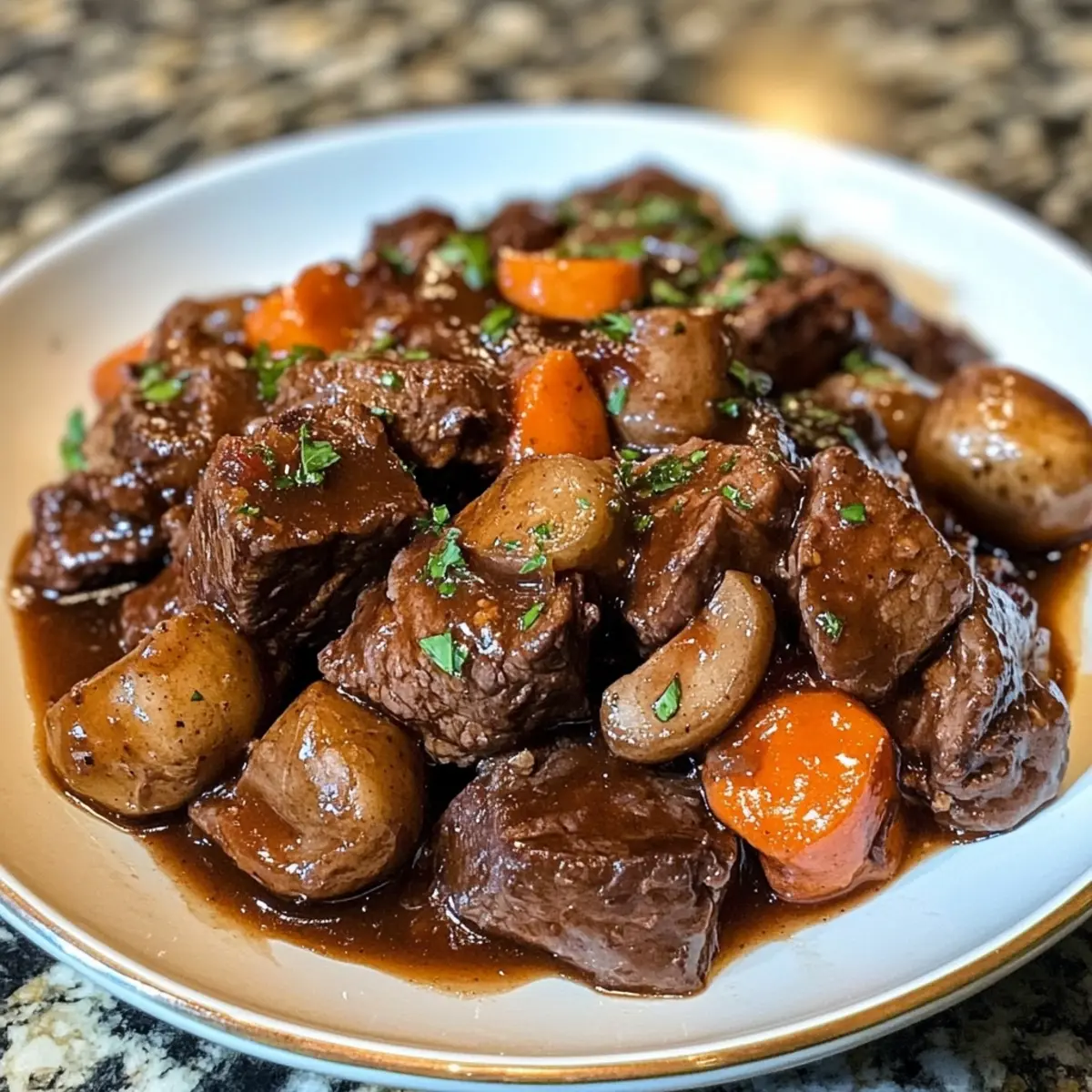 Slow Cooked Beef Bourguignon