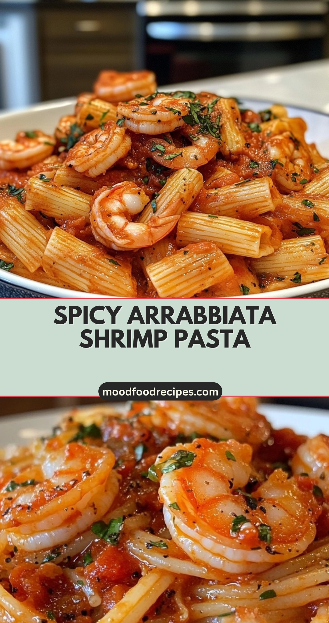 Spicy Arrabbiata Shrimp Pasta