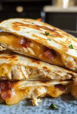 Easy Chicken Bacon Ranch Quesadilla